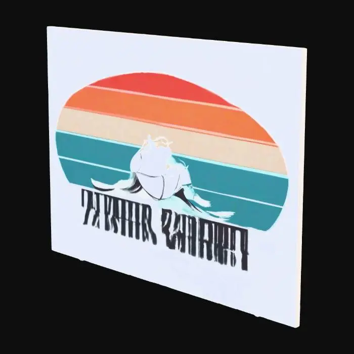 3D model for Recetangular Art Canvs - smooth all over. no bevel.