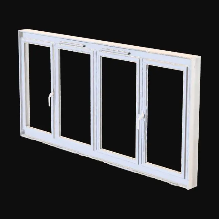 3D model for Four-Pane Window