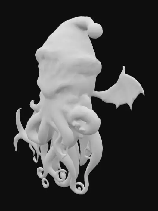 3D model for Festive Cthulhu