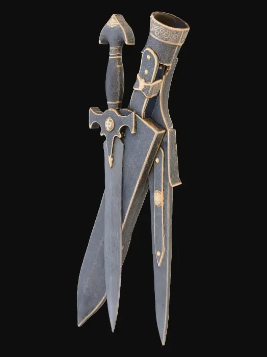 3D model for Bana bi hançer üret Osmanlı tuğrası olsun