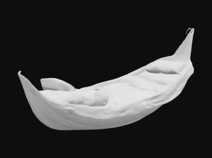 3D model for suspended sleeping cocoon