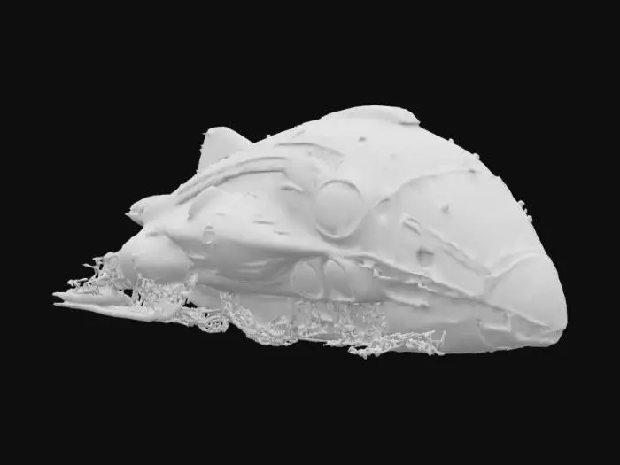 3D model for crashed alien spaceship. Ultra detailed with high resolution.