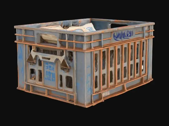 3D model for Milk Crate found behind a restaurant