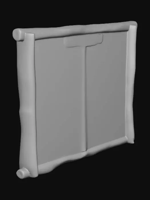 3D model for large ancient map made of wood and cloth