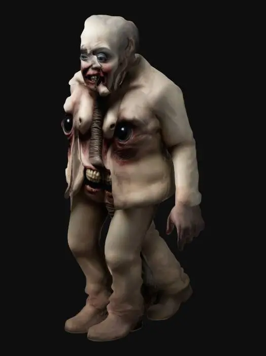 3D model for a realistic villian, grungy like Max Payne. no weapons, with his arms up level to his shoulders and pointed away from him in a traditional T-pose used for rigging.