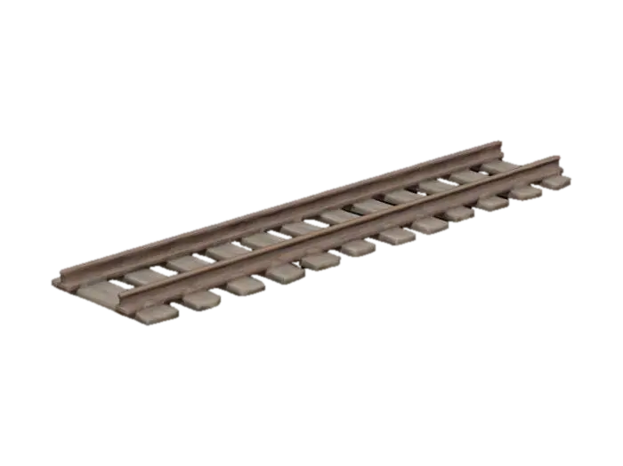 Create a realistic train track. 3D model, vytvořený pomocí AI
