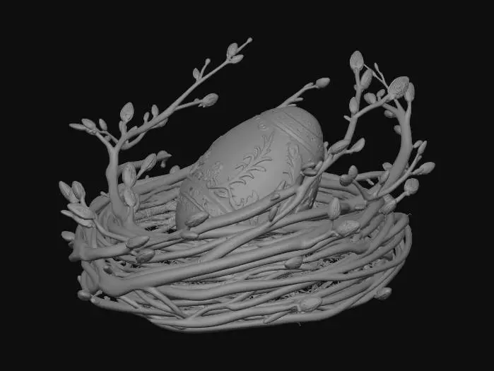 3D model for Nest Ornament Egg, #EasterEgg2026#