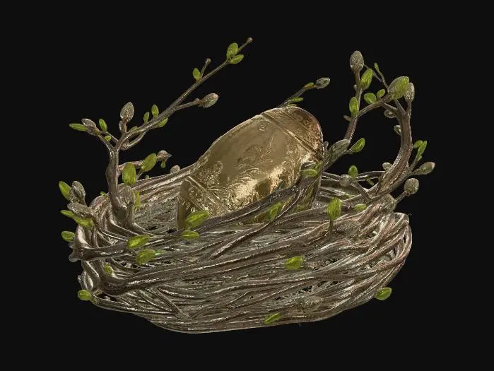 3D model for Nest Ornament Egg, #EasterEgg2026#