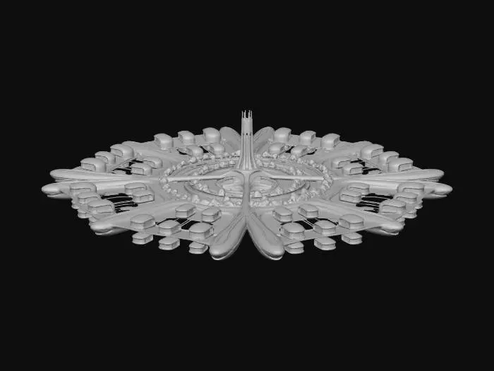 3D model for Gravity-Free Living Platform