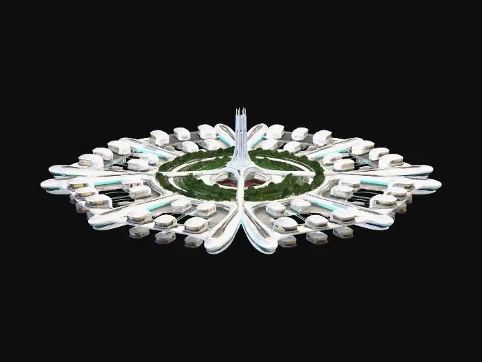 3D model for Gravity-Free Living Platform