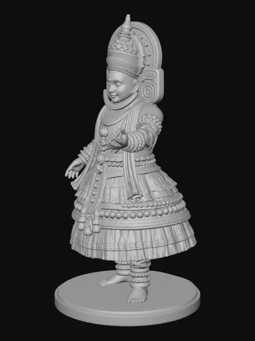 3D model for Kathakali Warrior