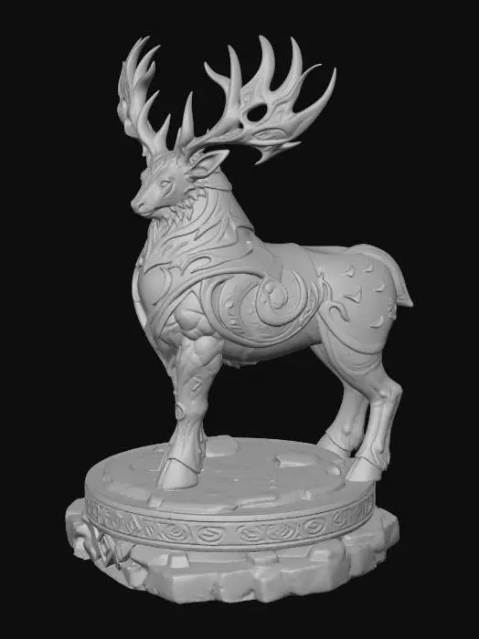 3D model for Stag Forest Totem