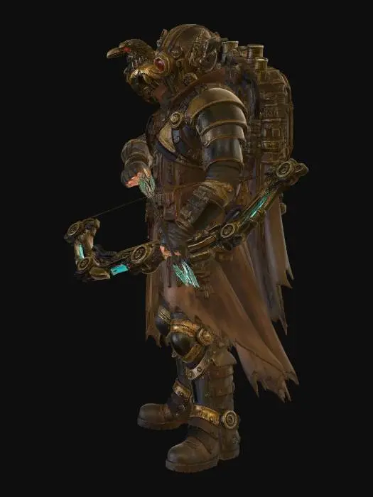 3D model for Steampunk warrior