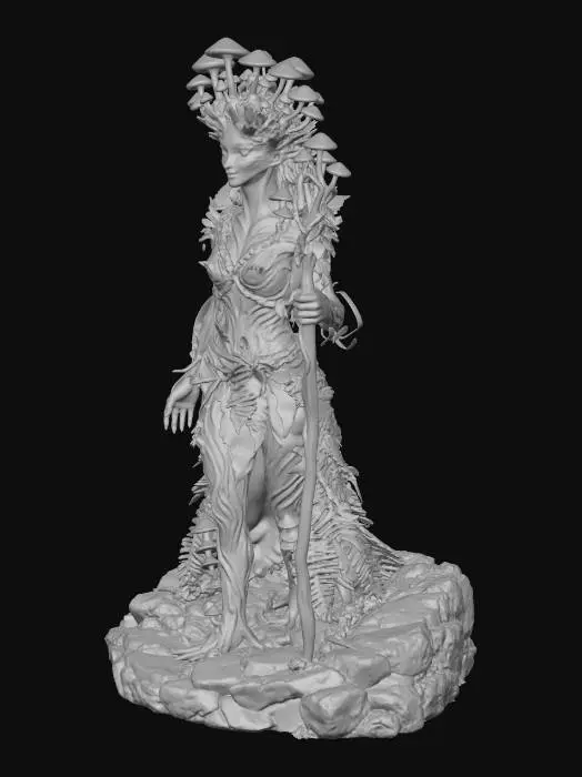 3D model for Bioluminescent fungi spirits