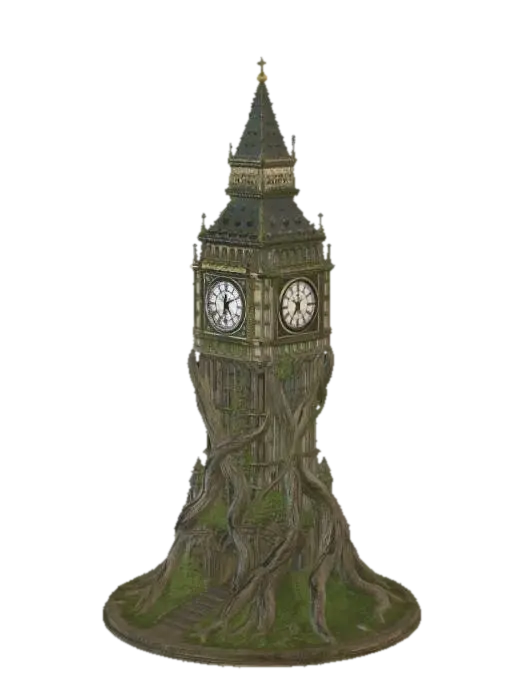 Ivybound Clocktower - Architectural 3D model, vytvořený pomocí AI