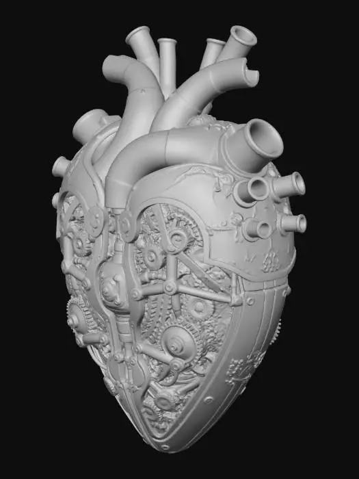 3D model for Clockwork Heart: Gold and Silver