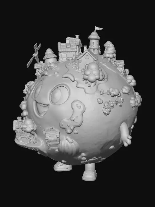 3D model for Whimsical World Village