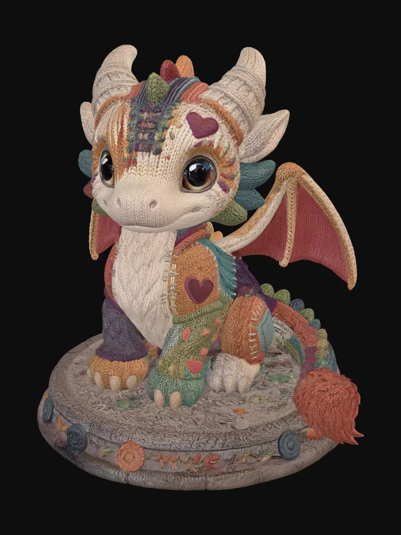 Patchwork Dragon of Embroidered Scales