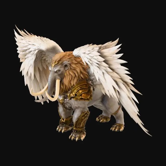 3D model for Golden Winged Mammoth