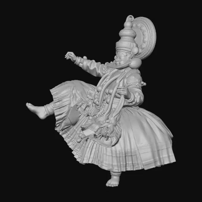 3D model for Kathakali in Full Regalia