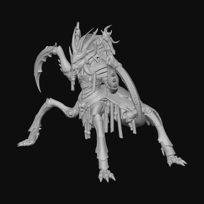 3D model for Crimson Scythe Arachnid