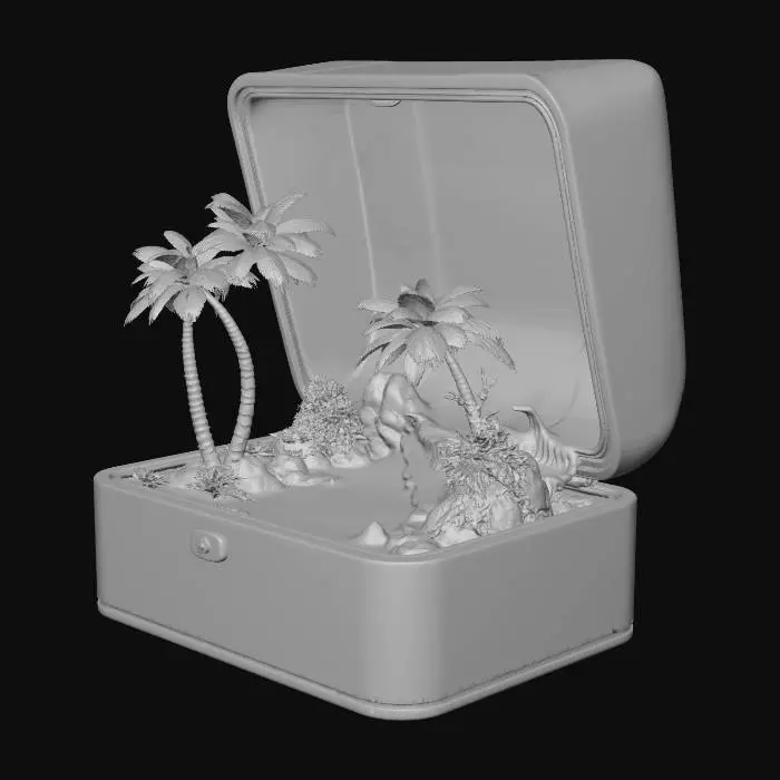 3D model for Tropical Sunset in a Box