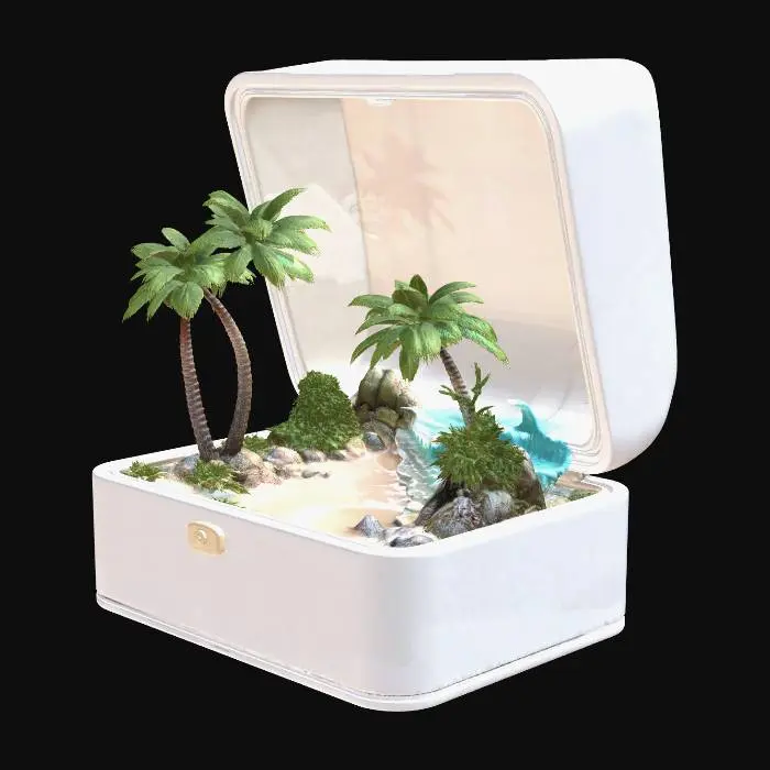 3D model for Tropical Sunset in a Box