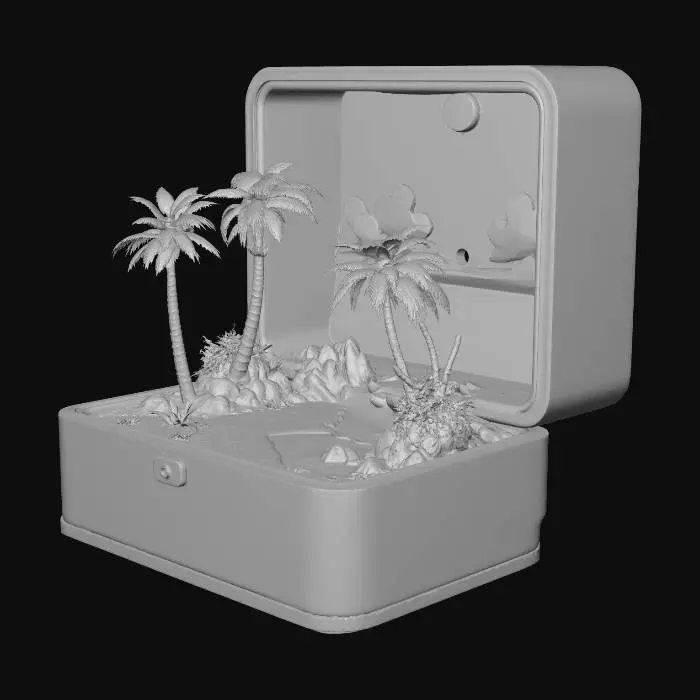 3D model for Tropical Sunset in a Box
