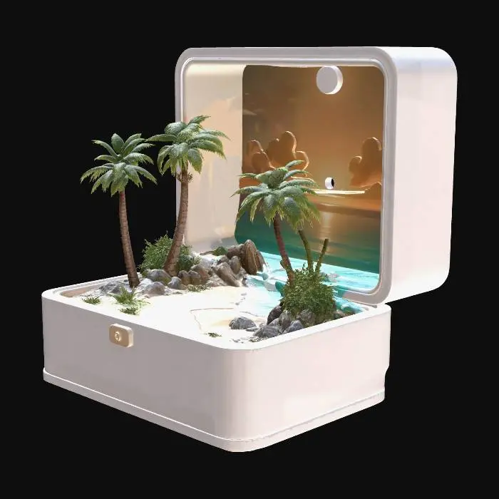 3D model for Tropical Sunset in a Box