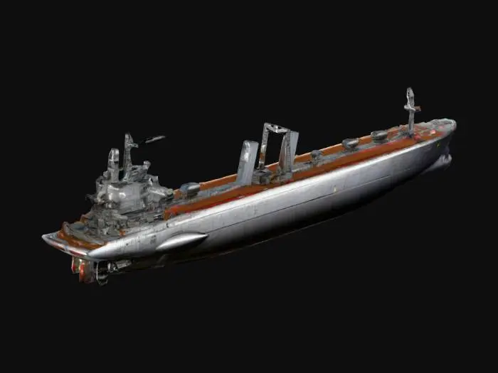 3D model for An large Oil Tanker ship
