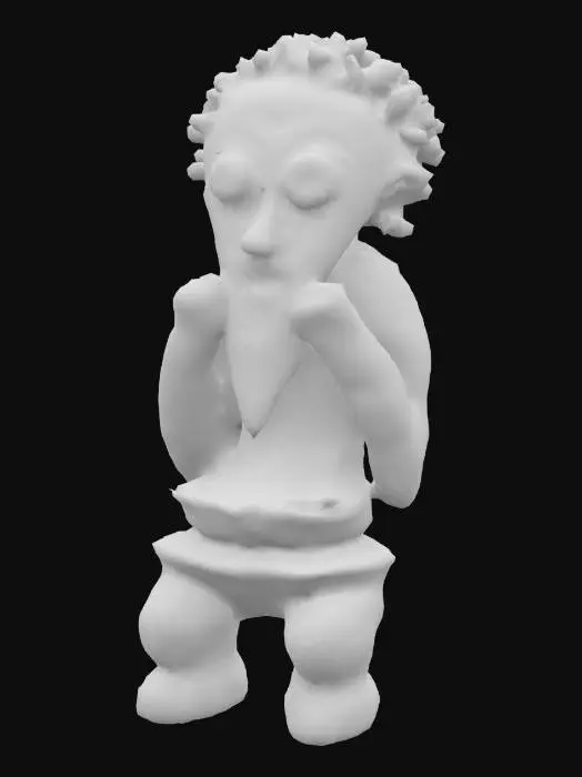 3D model for Ancient Guardian Sculpture