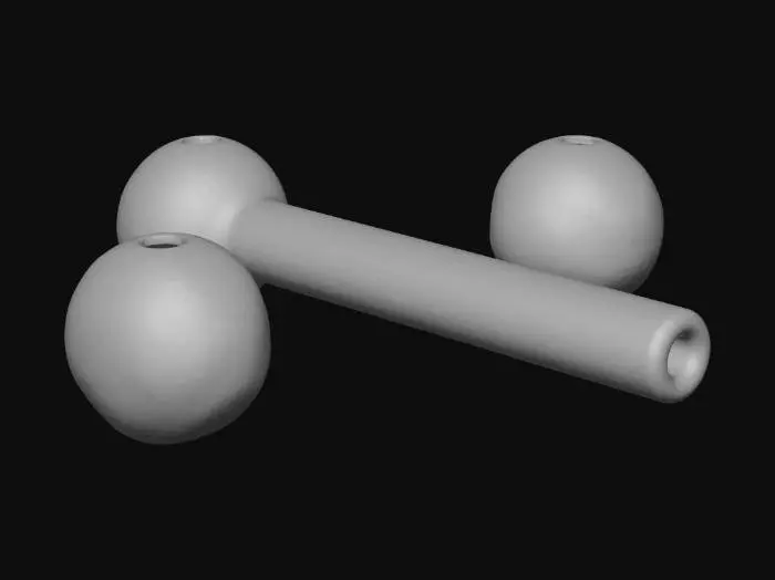 3D model for Glass Pipe