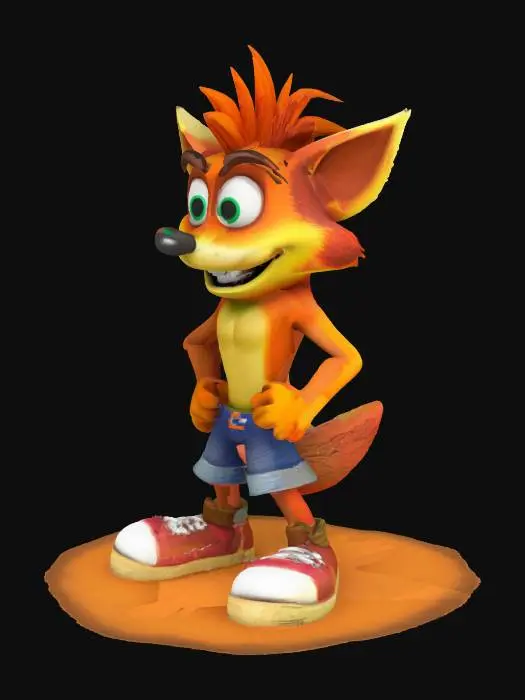 3D model for Create Crash bandicoot character