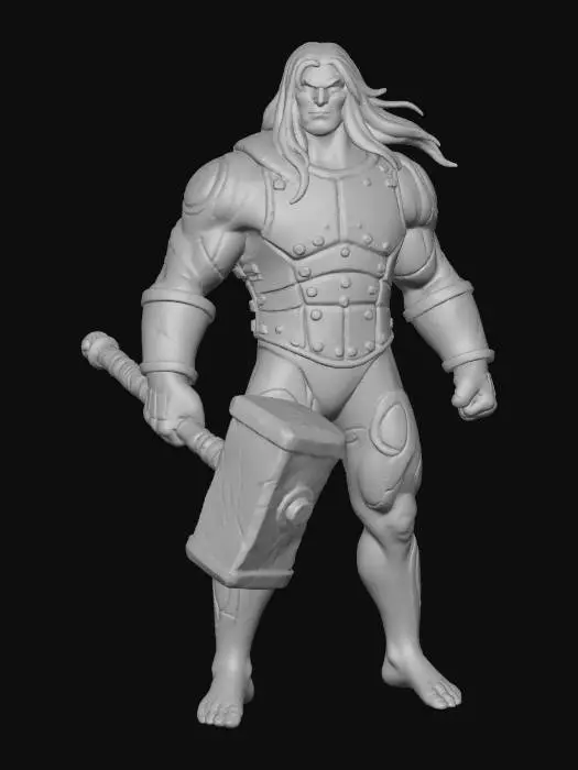 3D model for Barbarian - Character Class
