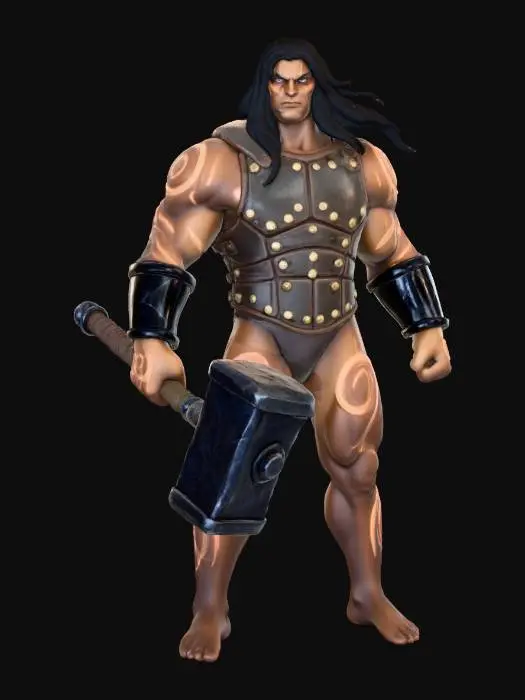 3D model for Barbarian - Character Class