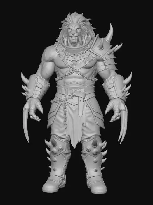 3D model for Savage Warrior