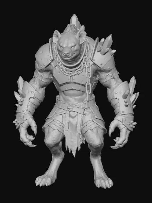 3D model for Crystalclad Hyena Brute