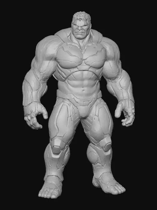 3D model for Armored Smash Hulk