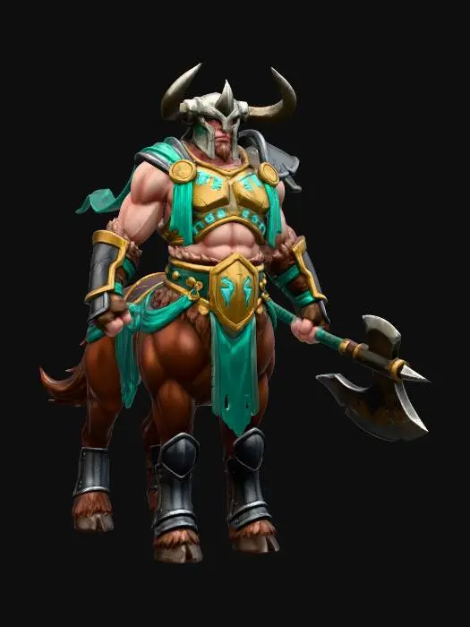 3D model for Centaur Warrior Chieftain
