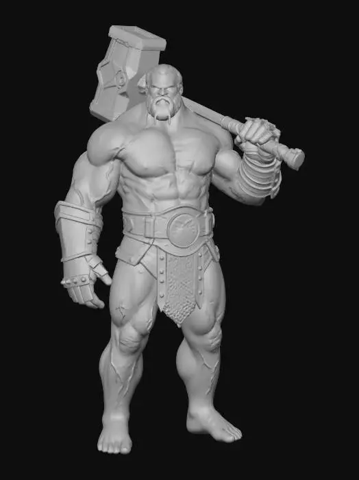 3D model for Hammer Wielder