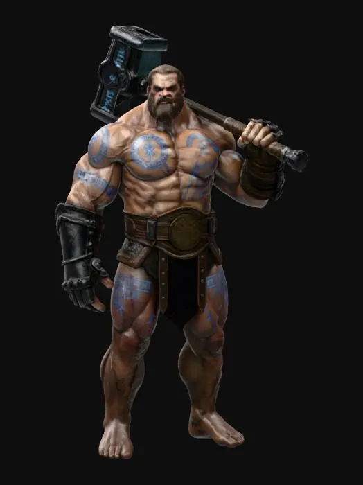 3D model for Hammer Wielder