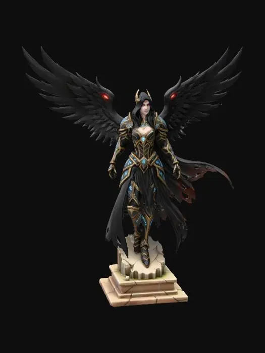 3D model for Dark Angel of Valor