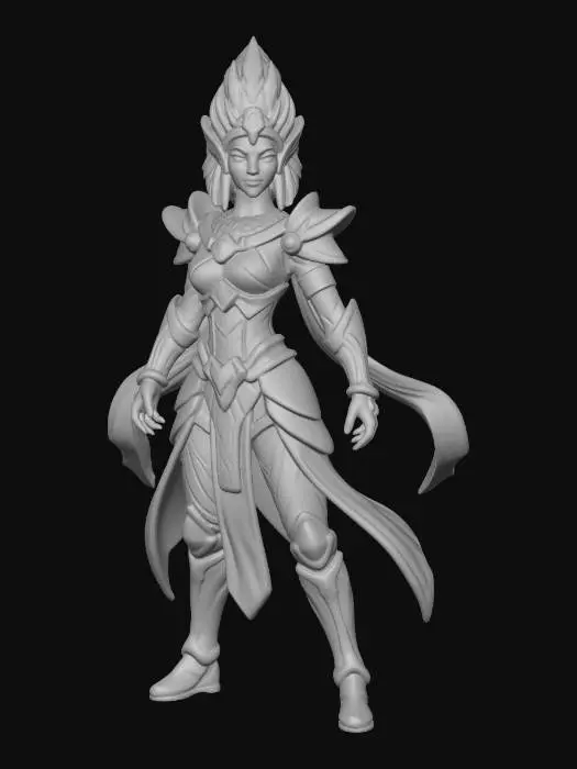 3D model for Sunlit Warrior