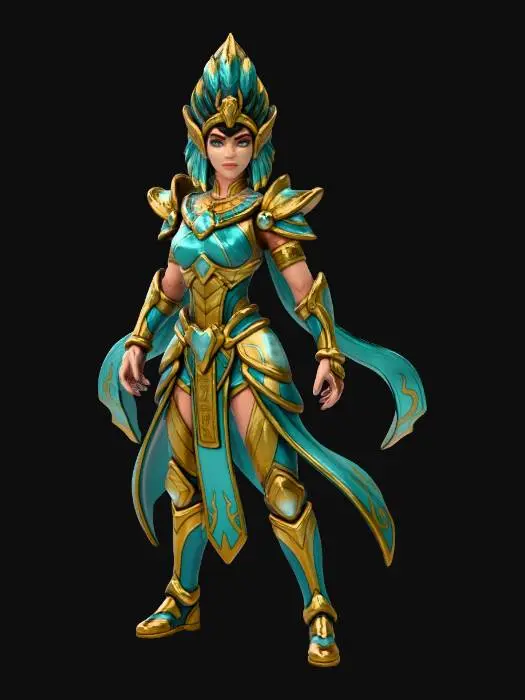 3D model for Sunlit Warrior