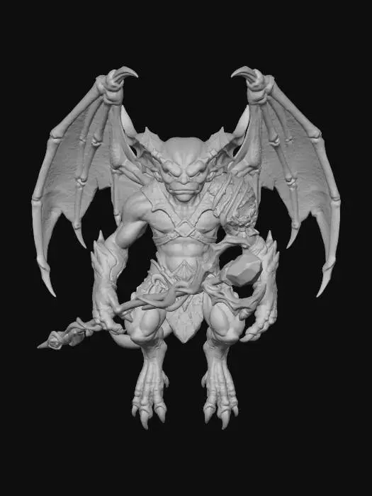 3D model for Green crystal devilish scepter fiend