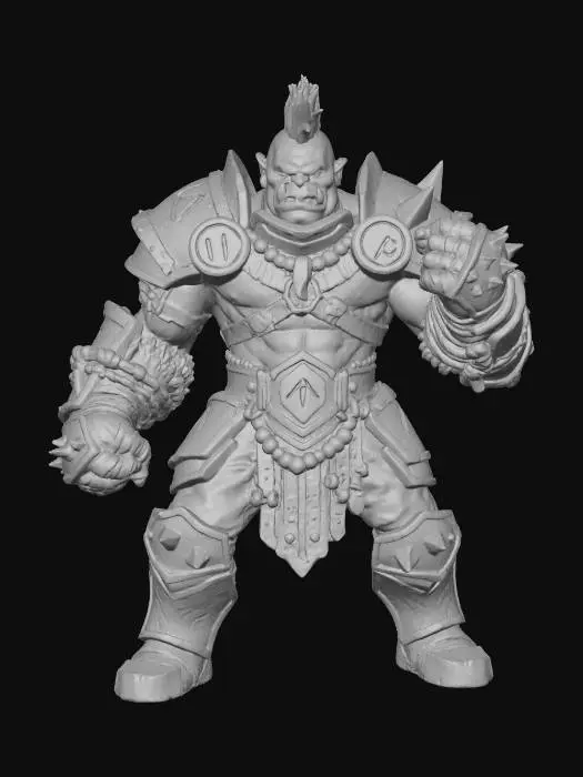 3D model for Orcish gauntlet brawler