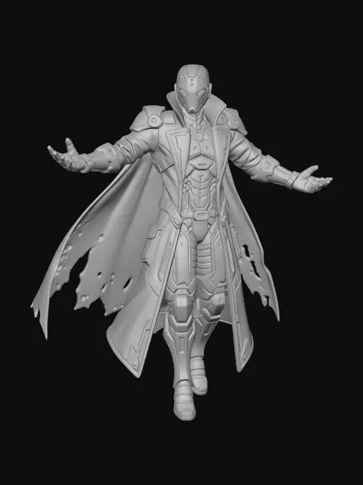 3D model for Electro Mage Warrior