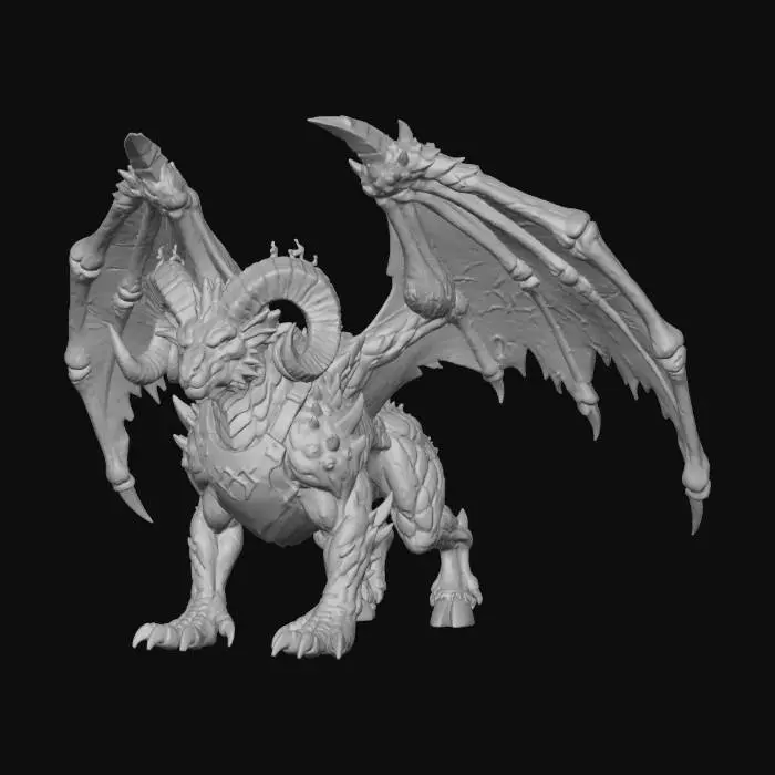 3D model for Eldritch Frostblast Ram Dragon