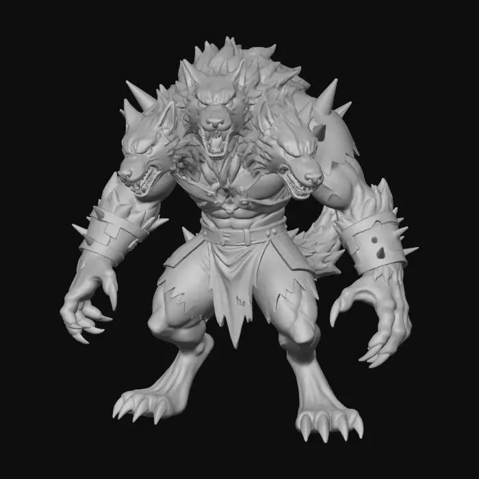 3D model for Collectamon - Cerberumon (Werewolf Mode)