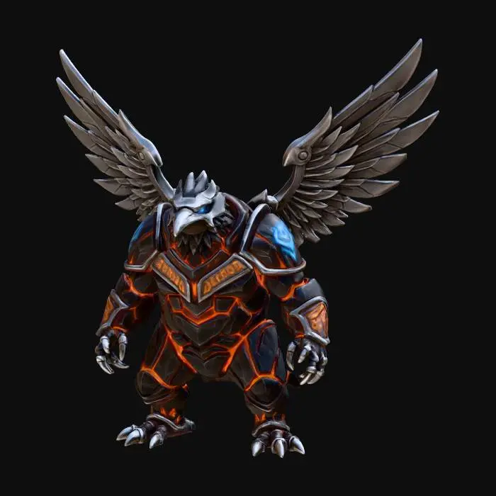 3D model for Collactamon - Corviknight, Coalossal fusion